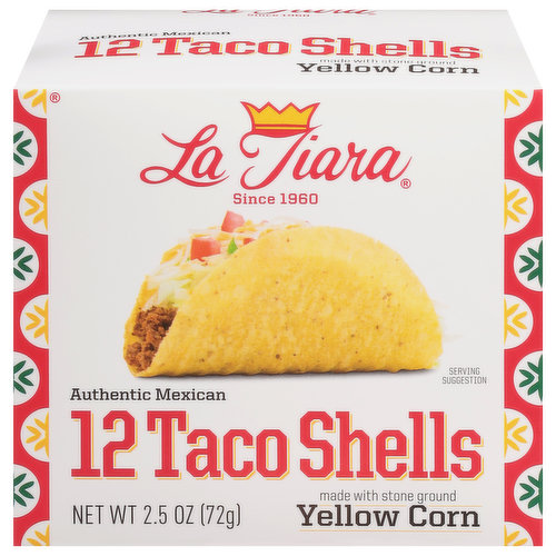 La Tiara Taco Shells, Yellow Corn