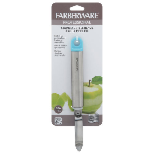 FARBERWARE Professional Euro Peeler~Stainless Steel Blade~Grey