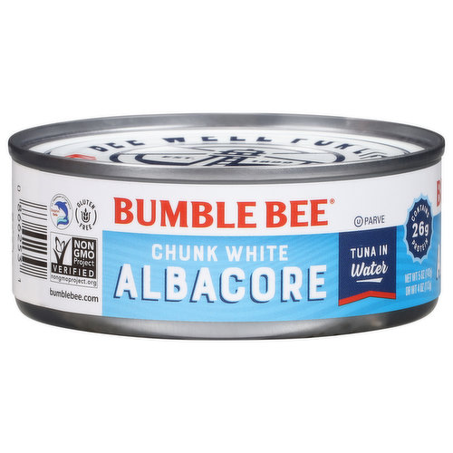 Est. 1899. Bee well for life. Wild caught. US Department of Commerce: Dolphin safe. Recycle me.