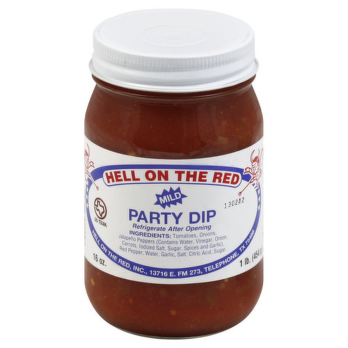 Hell On The Red Party Dip, Mild