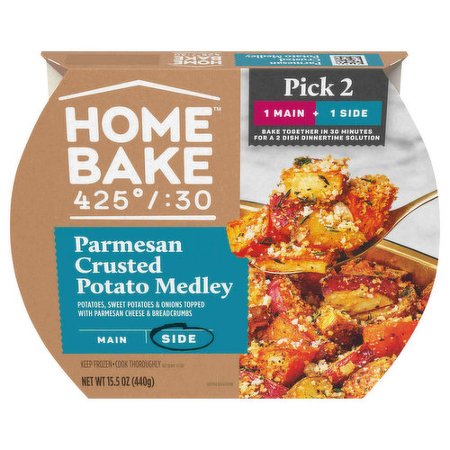 Homebake 425/:30 Potato Medley, Parmesan Crusted