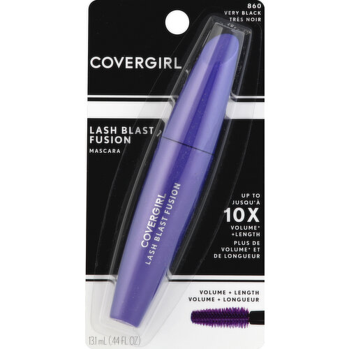 CoverGirl Mascara, Volume + Length, Very Black 860