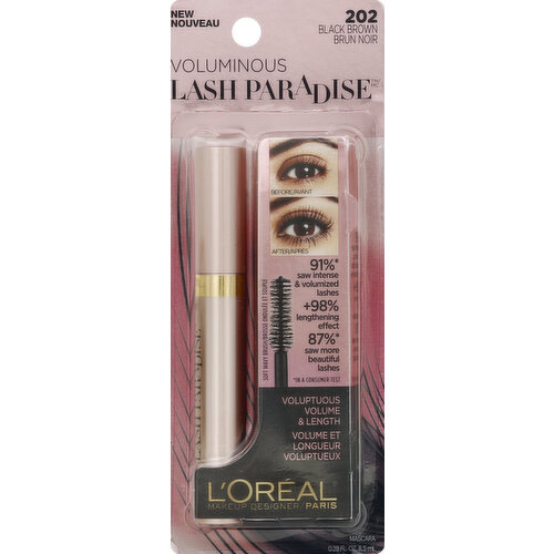 L'Oreal Mascara, Blackest Brown 202