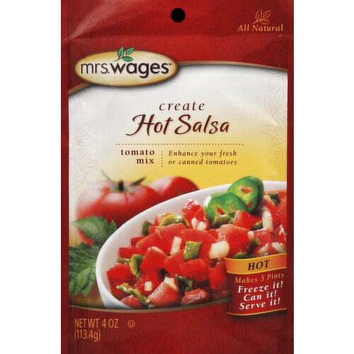 Mrs. Wages Tomato Mix, Salsa, Hot