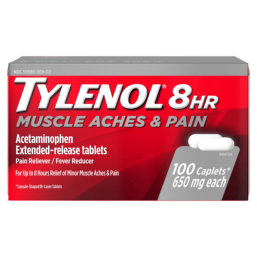 Tylenol Muscle Aches & Pain, 650 mg, 8 HR, ExtendedRelease Tablets