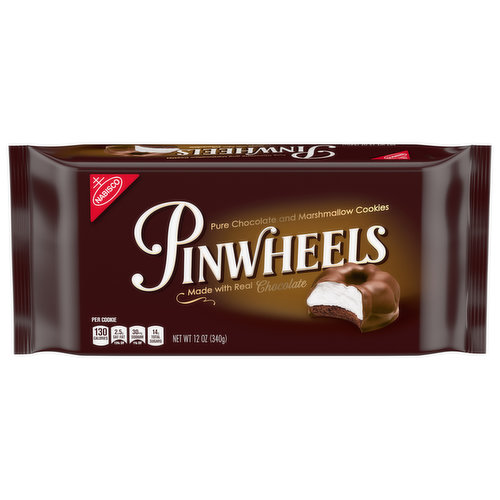 PINWHEELS Pinwheels Pure Chocolate & Marshmallow Cookies, 12 oz