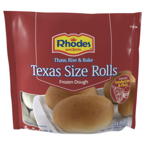 Rhodes Bake-N-Serv Texas Size Rolls, Frozen Dough