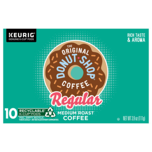 The Original Donut Shop Coffee, Medium Roast, Regular, K-Cup Pods