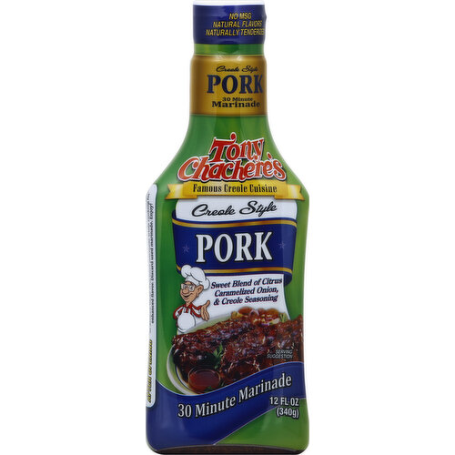 Tony Chachere's Marinade, 30 Minute, Creole Style Pork