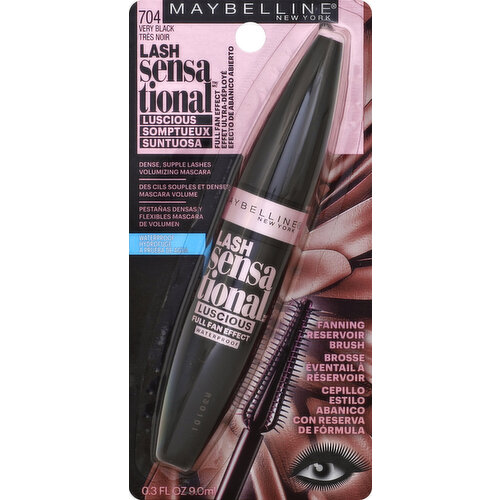 maybelline Mascara, Volumizing, Waterproof, Very Black 704