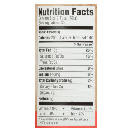 Creamy Peanut Butter Nutrition Facts