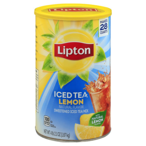 LIPTON Iced Tea Mix, Sweetened, Lemon
