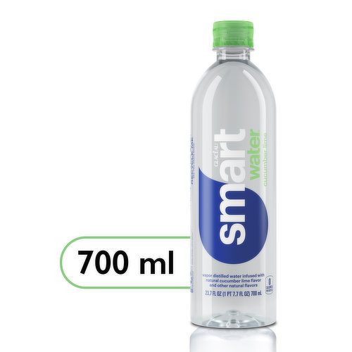 smartwater Water, Unsweetened, Cucumber Lime