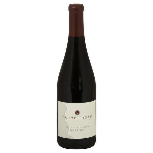 Certified sustainable. Our winery is nestled in the foothills of the Santa Lucia Mountains in Monterey's Arroyo Seco appellation. All of our vineyards are certified sustainable and thrive in the daily climatic transformation of fog, sun and brisk winds blowing south from Monterey Bay. This supple Pinot Noir has red berry, warm spice and earthy flavors with pronounced minerality that reflects this cool climate region. Carmelroad.com. SIP Certified: Sustainability in Practice. Alc. 13.5% vol. Bottled by Carmel Road Winery, Santa Rosa, CA.