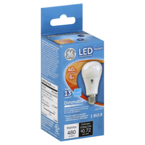 GE Light Bulb Refrigerator LED Daylight Non Dimmable 40 Watts A15