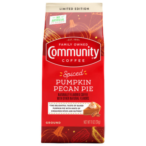 Community Coffee, Ground, Spiced Pumpkin Pecan Pie