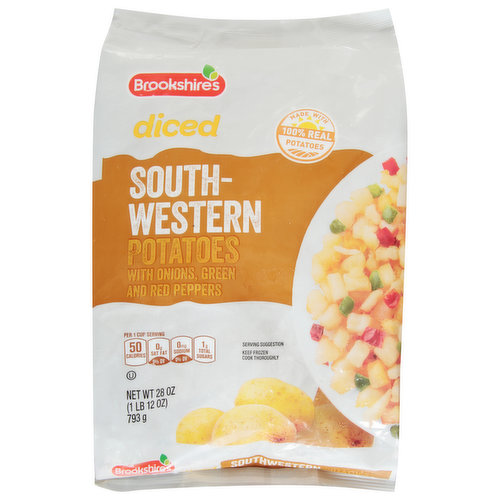 Cook thoroughly. Brookshire's potatoes are harvested at the peak of flavor, expertly prepared, then freeze-packed so they come to you nature-good and full of savory flavor. Just brown and serve for a delicious treat your whole family will enjoy. Since 1928.
