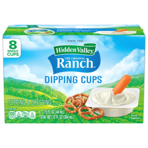 Hidden Valley Topping & Dressing, Dipping Cups