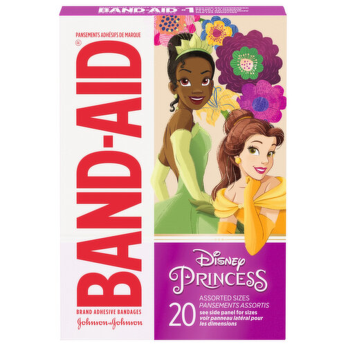 Band-Aid Bandages, Disney Princess, Assorted Sizes