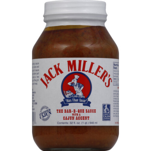 Jack Millers Bar-B-Que Sauce, with a Cajun Accent