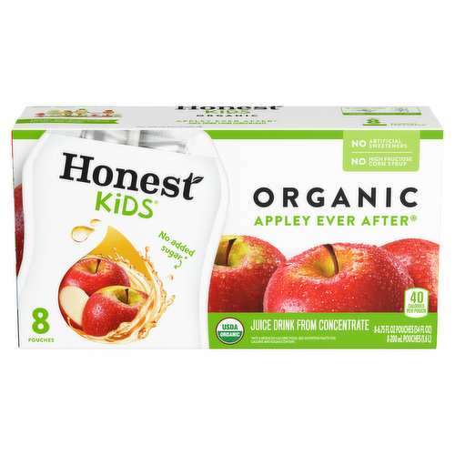 Honest Kids Juice Drink, Organic, Appley Ever After