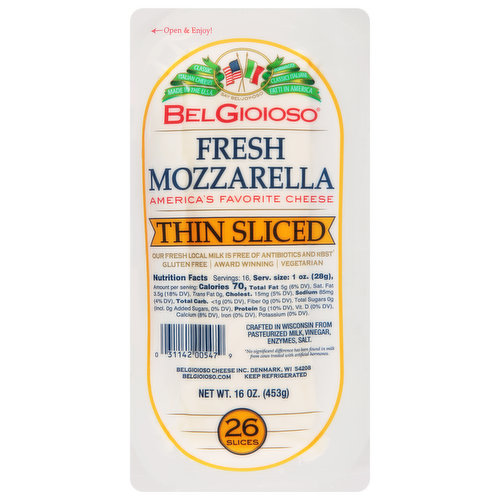 Classic Italian cheeses. America's favorite cheese. Our fresh local milk is free of antibiotics and rBST (No significant difference has been found in milk from cows treated with artificial hormones).