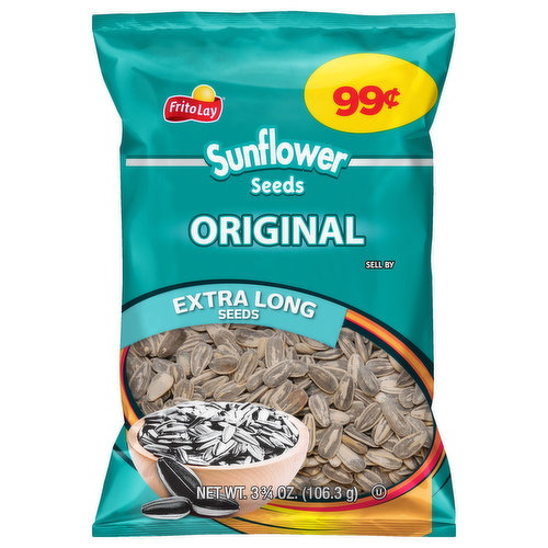 Frito Lay Sunflower Seeds, Original, Extra Long