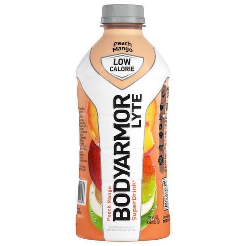 BodyArmor SuperDrink, Low Calorie, Peach Mango