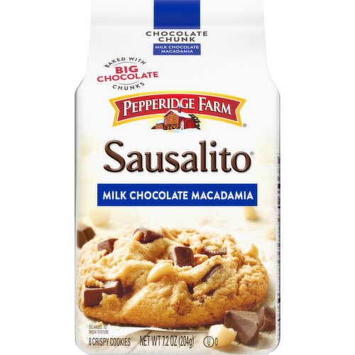 PEPPERIDGE FARM Crispy Cookies, Milk Chocolate Macadamia