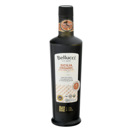 Bellucci Olive Oil, Organic, Extra Virgin, Sicilia