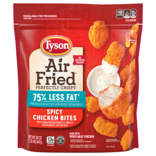 Tyson Chicken Bites, Air Fried, Spicy