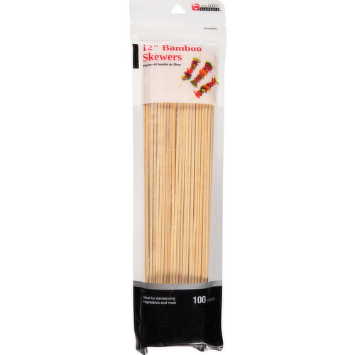 Culinary Elements Skewers, Bamboo, 12 Inches