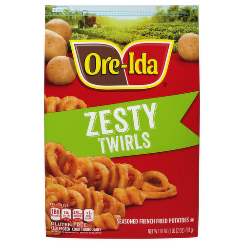 Ore-Ida French Fried Potatoes, Seasoned, Zesty Curly