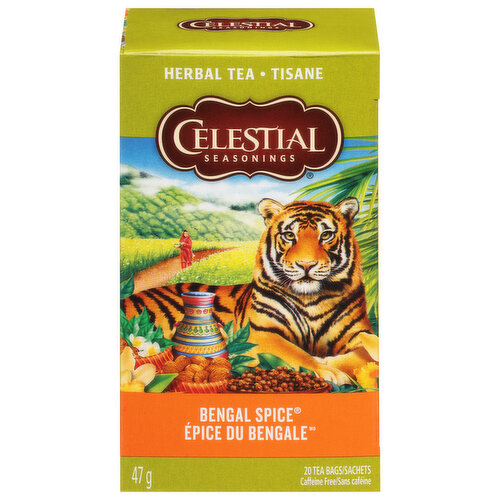 Celestial Seasonings Herbal Tea, Bengal Spice, Caffeine Free, Tea Bags