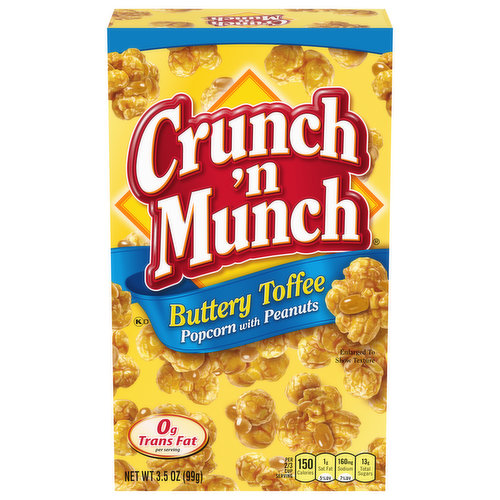 Crunch 'n Munch Popcorn, Buttery Toffee