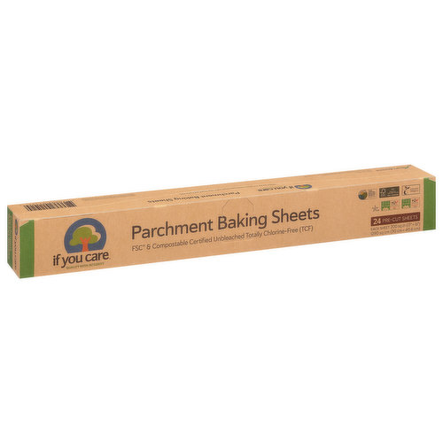If You Care Compostable Unbleached Parchment Baking Sheets - If You Care