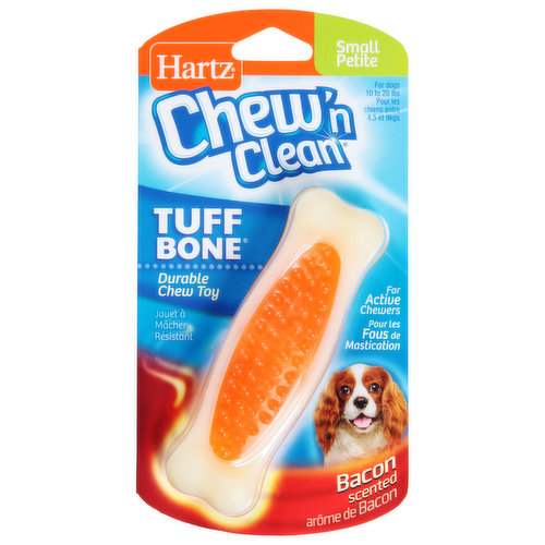 Hartz Tuff Bone, Bacon Scented, Small