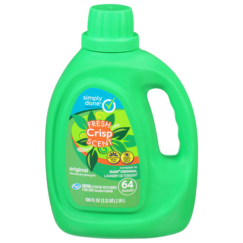 Simply Done Laundry Detergent, Ultra, Fresh Crisp Scent, Original