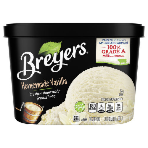 Breyers Ice Cream, Homemade Vanilla