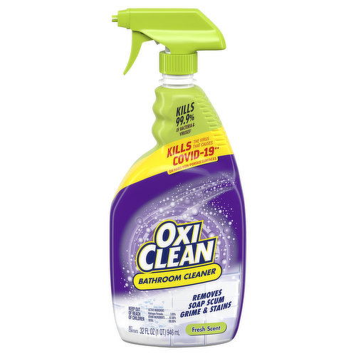  Scrub Free Bathroom Cleaner with Oxi Clean, Lemon Scent, 32 oz  (3) : Health & Household