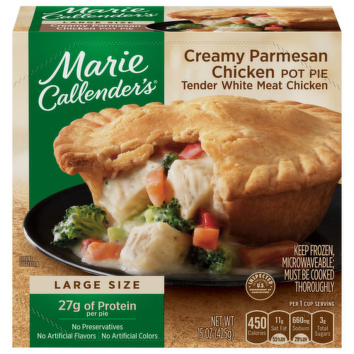 Marie Callender's Pot Pie, Creamy Parmesan Chicken, Large Size