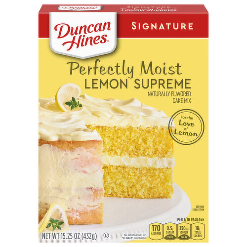 Duncan Hines Signature Perfectly Moist Lemon Supreme Cake Mix