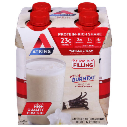 Atkins Protein-Rich Shake, Vanilla Cream