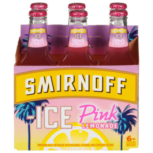 Smirnoff Ice Malt Beverage, Premium, Pink Lemonade