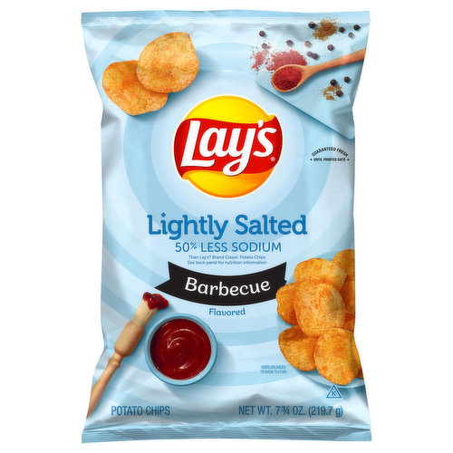 Lay's Potato Chips, Barbecue Flavored, Lightly Salted