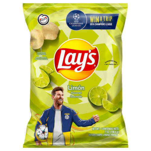 Lays Potato Chips, Limon Flavored, Party Size - 12.5 oz