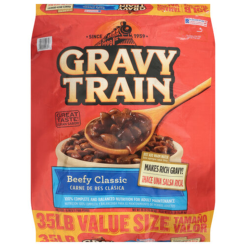 Gravy Train Dog Food, Beefy Classic, Value Size