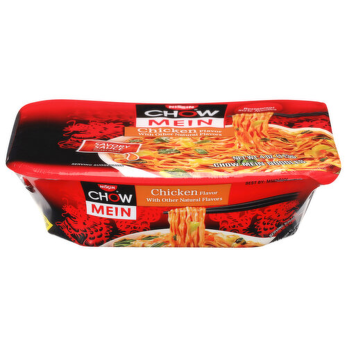 Nissin Chow Mein Noodles, Chicken Flavor, Restaurant Style