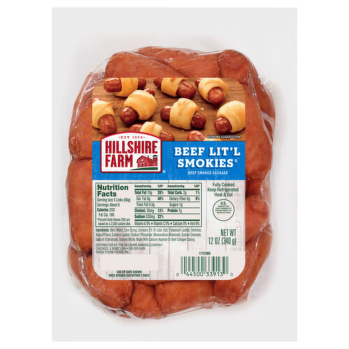 Hillshire Farm Sausage, Beef Smoked