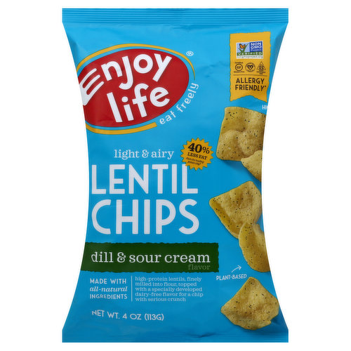 Enjoy Life Lentil Chips, Dill & Sour Cream